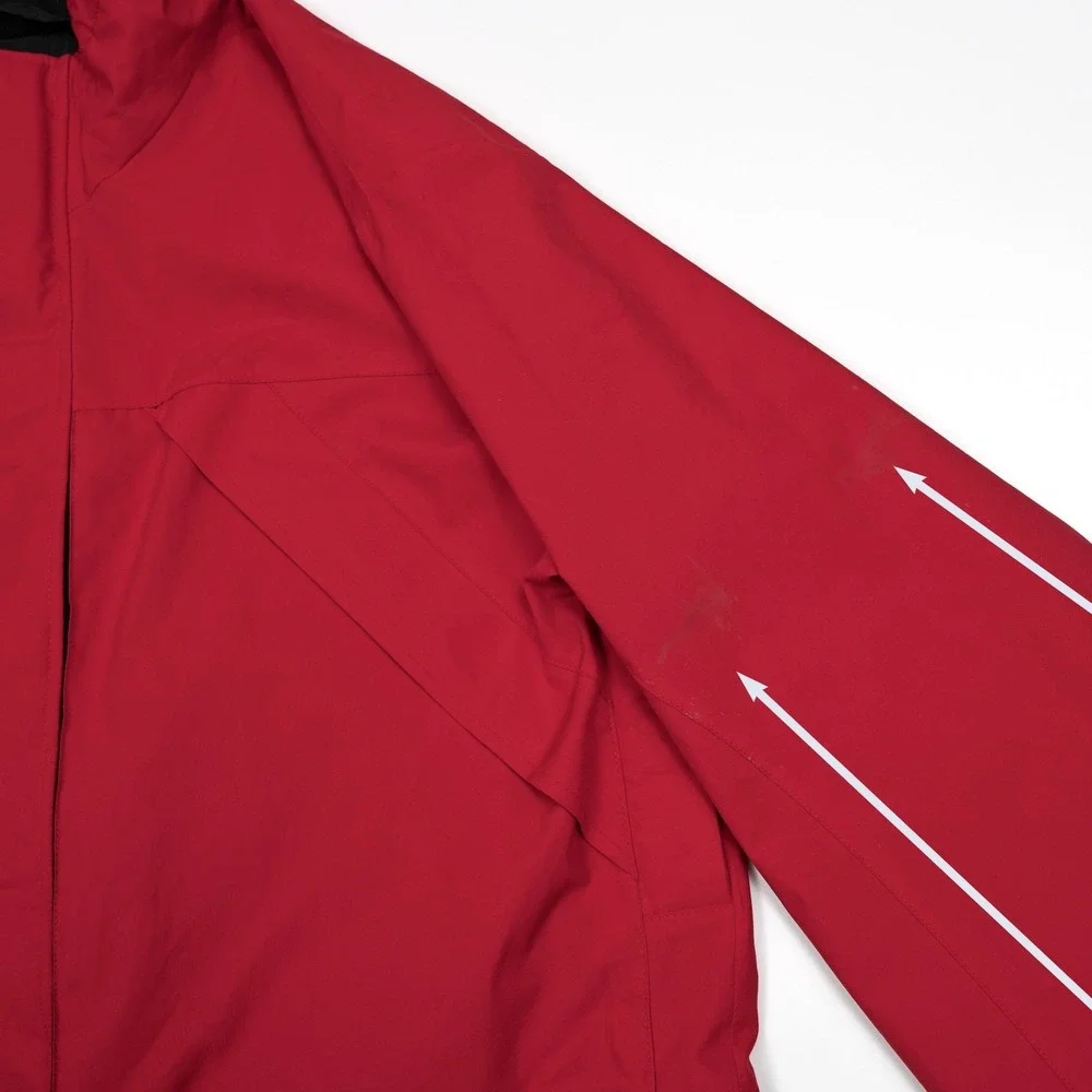 Vintage‎ J Crew Mens Full Zip Gore-Tex Vented Rain Jacket Windbreaker Large Tall
